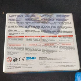 Used, SNK NEOGEO POCKET Color Camouflage Blue Console Boxed NEO GEO set-h1012-