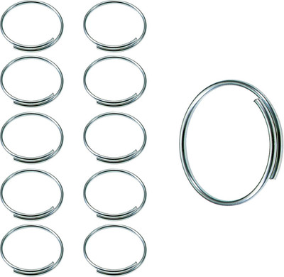Easy Key Give-A-Way Key Ring, 1'' Diameter, 1000 per Pack (7591000), Silver