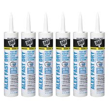 DAP ALEX FAST DRY Acrylic Latex Caulk Plus Silicone: 10.1 fl oz. cartridge White