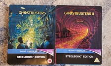 Ghostbusters 1 & 2 Pop Art Blu-ray Steelbook Matching Pair - Complete W/ J-Cards