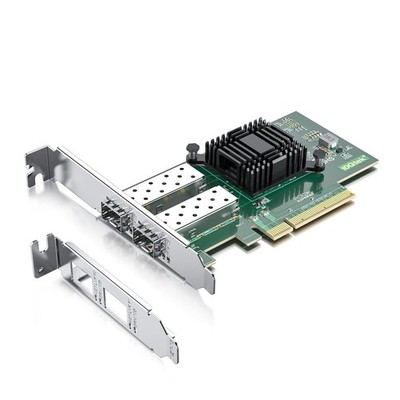 10Gb PCIE NIC Network Card, Dual SFP+ Port, with Intel 82599ES Controller, PC...