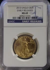 2013 US 1/2 oz Gold Eagle $25 NGC  MS69 Early Release