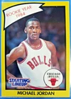 Very Sought After Michael Jordan STARTING LINEUP Card Grade Worthy Chicago Bulls