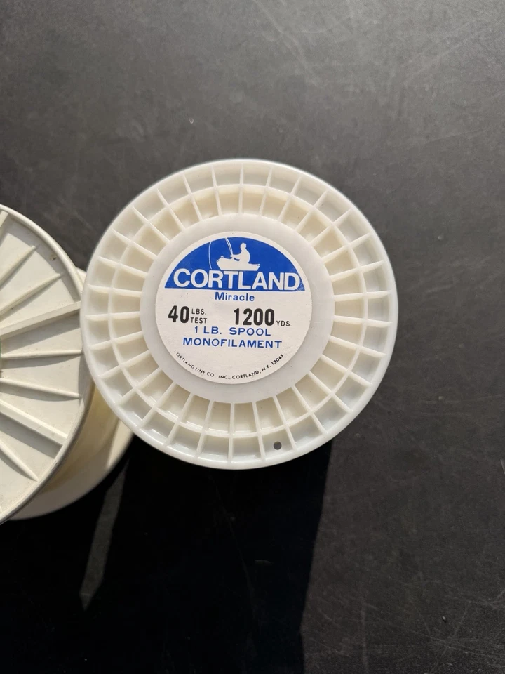 LOTE Ande Premium Mono Línea de Pesca Transparente 1Lb Carrete 40Lb Prueba 1400Yds Cortland 2E Foto 3 de 4