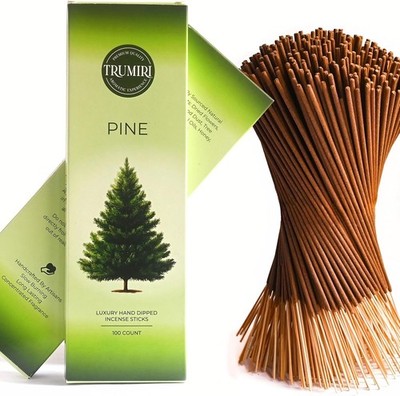  Pine Pack of 100 Insence-Sticks - Made with Natural Pino Oil Non Toxic Inscent