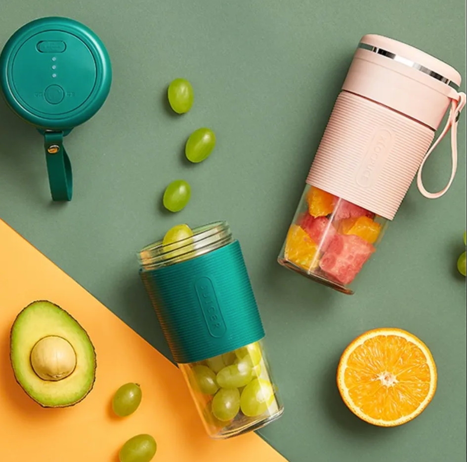 Portable Blender USB Rechargeable Smoothie Maker Cup Mini Juicer Travel Gym