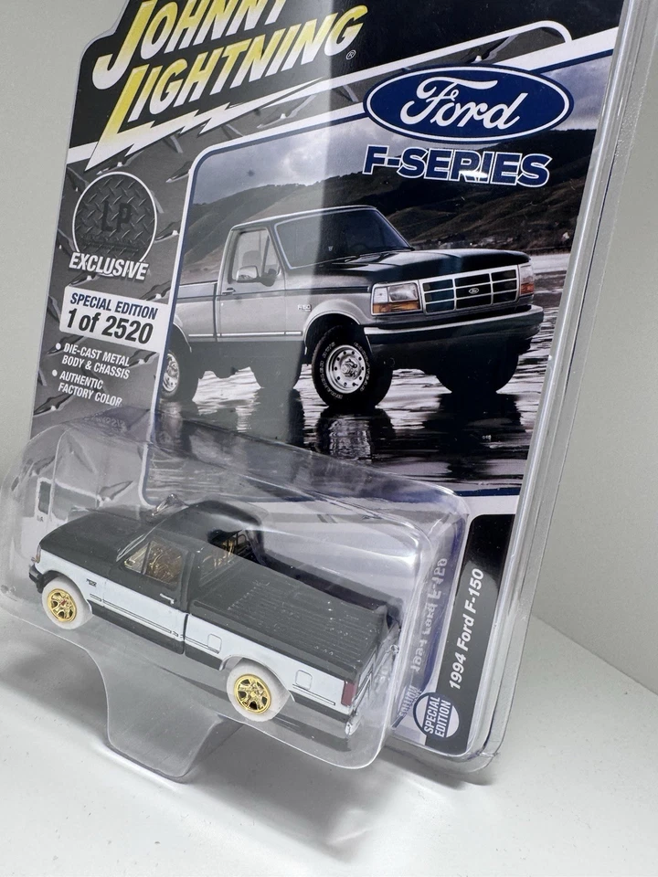 Johnny Lightning LP литой гараж эксклюзивный Ford F-150 белый Lightning Chase - Изображение 2 из 3