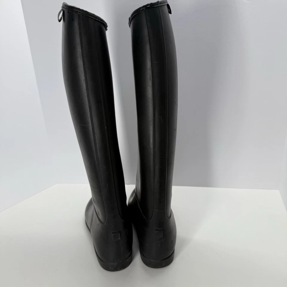 Dublin универсальный черный высокий выездки езды ботинки США 8 ЕС 38 женщин резиновый - Изображение 3 из 4