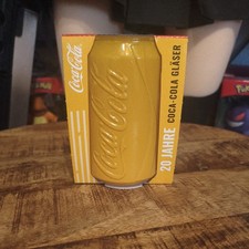 Coca-Cola Glas &bdquo;20 Jahre Coca-Cola Gl&auml;ser&ldquo; in Verpackung (gelbe Box)