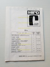 HIRO motore 125 RC (VARIANTI 125 RA) catalogo ricambi originale