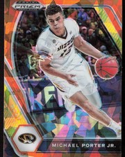 2021 Panini Prizm Draft Picks #98 Michael Porter Jr. Orange Ice