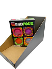 Needoh Teenie Fab Four 4-pack Color Change Glow Swirl New Sealed