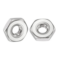220pcs Hex Nuts -  6-32 304 Stainless Steel 18-8 Hardware Nuts, Silver