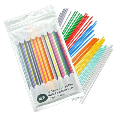 160 Stück 32 Farben 3D-Stiftminen für 3Doodler Start PCL-Filamentminen