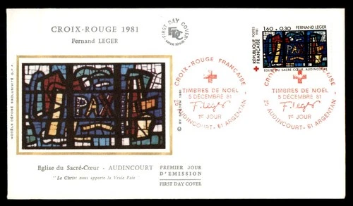 Mayfairstamps France FDC 1981 Pax Stained Glass Window First Day Cover aaw_30835
