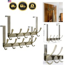 Over The Door Hook, Door Hanger Hooks for Hanging Clothes, Towels, Coats, Hat...