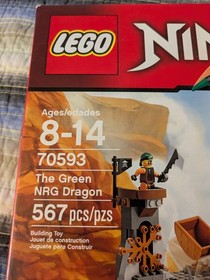 NEW RETIRED LEGO 70593 The Green NRG Dragon Ninjago Lloyd green ninja Ghost Cole