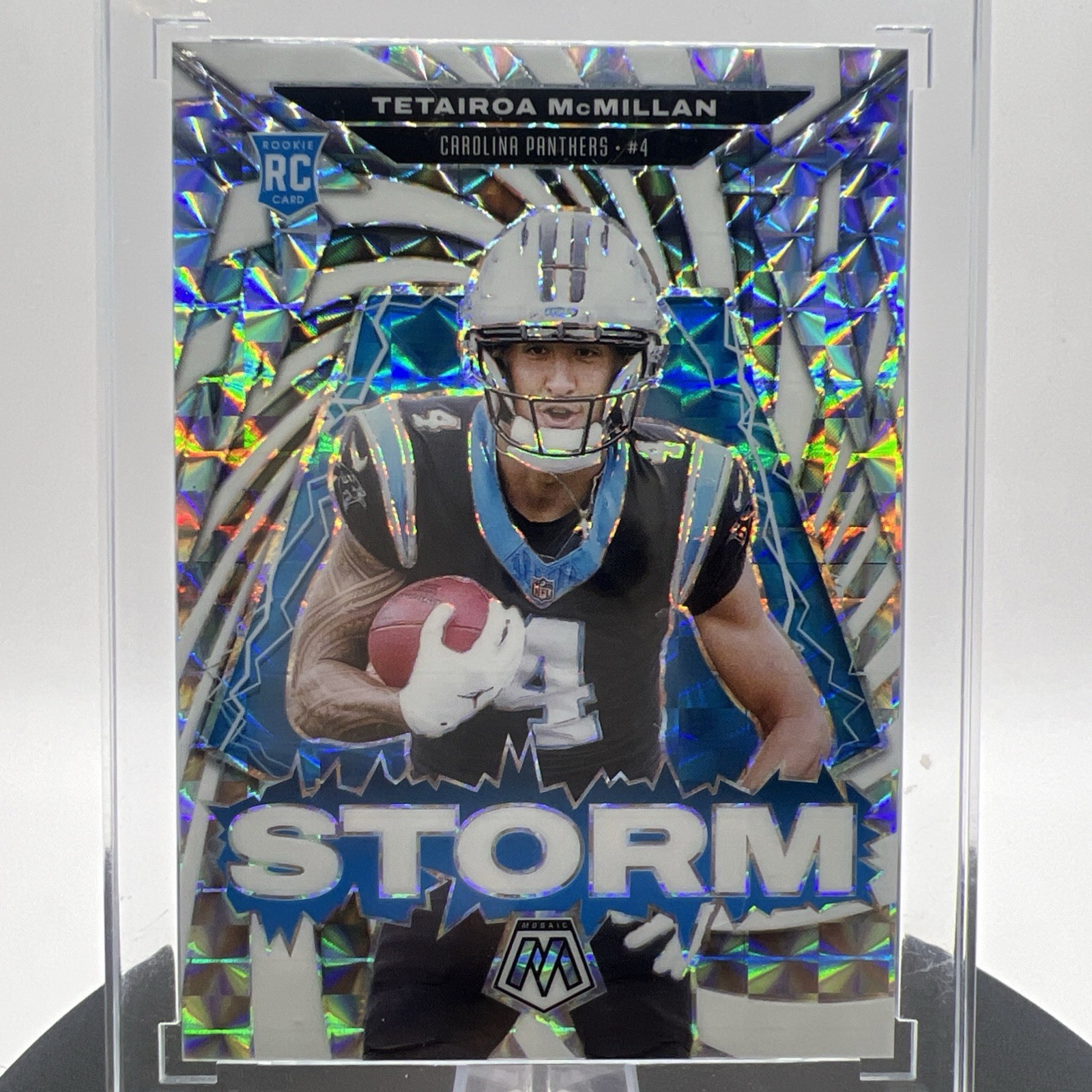 2025 Panini Mosaic Tetairoa Mcmillan STORM White Variation /25 SSP Rookie RC 🔥