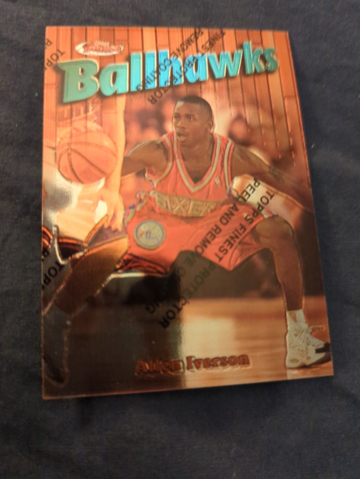 1997-98 Topps Finest - Common Bronze Allen Iverson #57