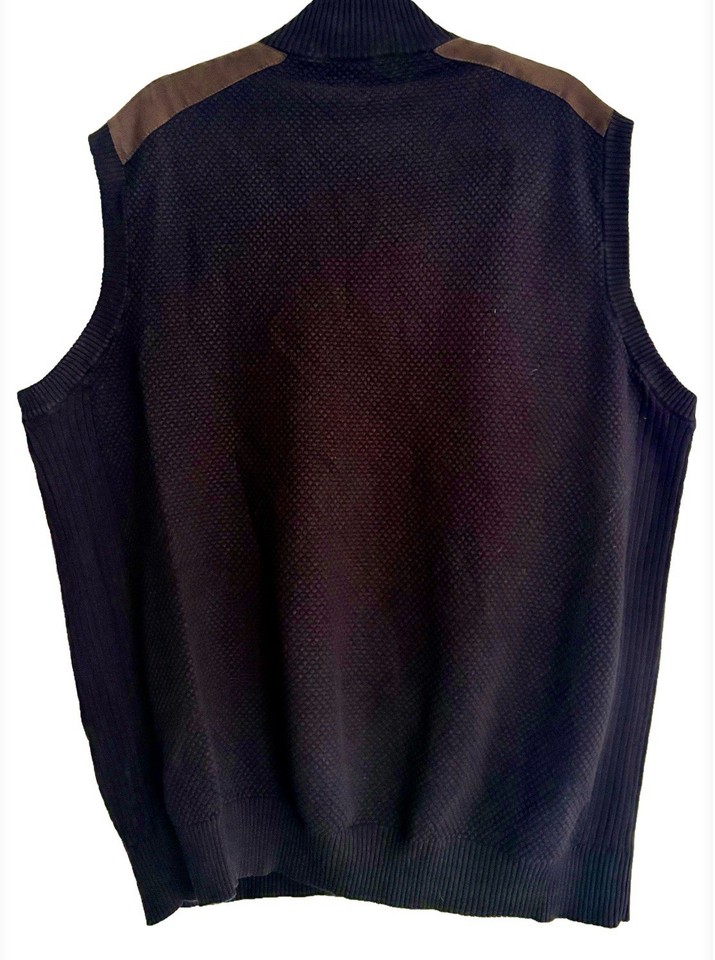 Pull Homme Roundtree & Yorke XLT - Rouge Foncé, 100% Coton, Col V, Grande Taille Neuf