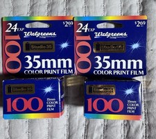 Walgreens Studio 35mm Color Print Film 2 Rolls, New , Exp 03/04
