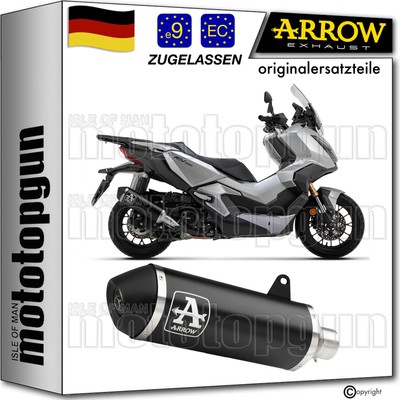 auspuff open schwarz urban arrow fur honda xadv x-adv 350 2022 22 2023 23