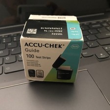 100 Accu-Chek Guide Diabetic Test Strips Exp 11/2026