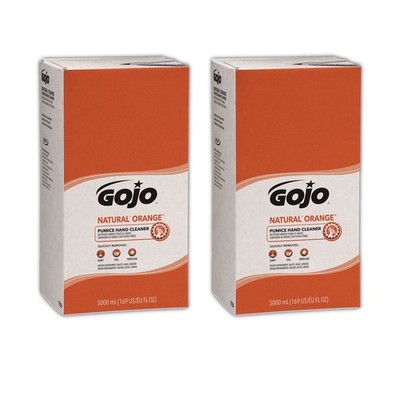 GOJO 7556 5000 mL Pumice Hand Cleaner Refill - Citrus Scent (2/Carton) New