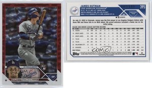 2023 Topps Series 2 Red Foil /199 James Outman #395 Rookie RC