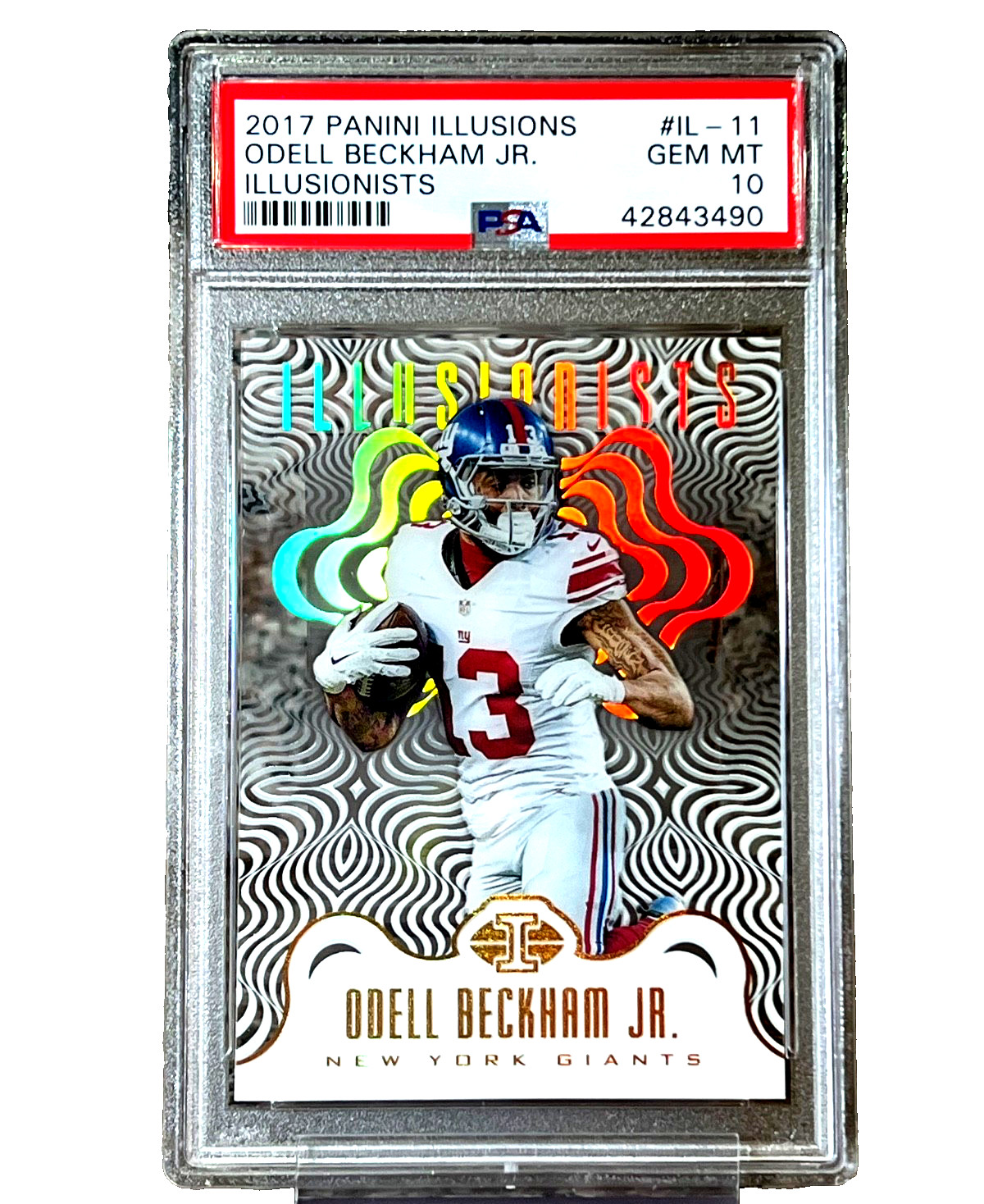 2017 Odell Beckham Jr Panini Illusions Illusionists PSA 10 Acetate SP Pop 1 !!