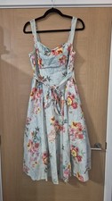 Joe Browns Blue Floral Swing Skirt Size 16