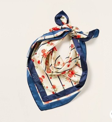 Women's Floral Square Scarf - Parke x Target Cream Floral One Size Fits Most NWT
