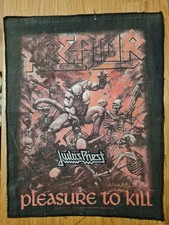 Kreator _ PLEASURE TO KILL _ Judas Priest_  Back patch _ Rückenaufnäher _ 2002