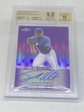 2015 Leaf Metal Draft Prismatic Purple RC Richie Martin/25 AUTO BGS 9,5/10 POP 1