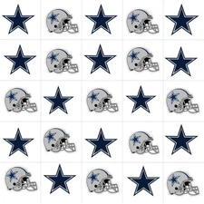 Dallas Cowboys Waterslide Nail Art Decals Set Of 50 Instructions Bonus JH