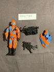 Vintage GI 1989 Hasbro Joe Alley Viper Orange Blue Camo