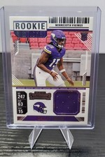 DALLAS TURNER RC MEM 2024 Panini Contenders Rookie Ticket Swatches Vikings