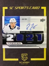 2021-22 Premier Rookie Auto Material Jersey/99 Ross Colton FCLX