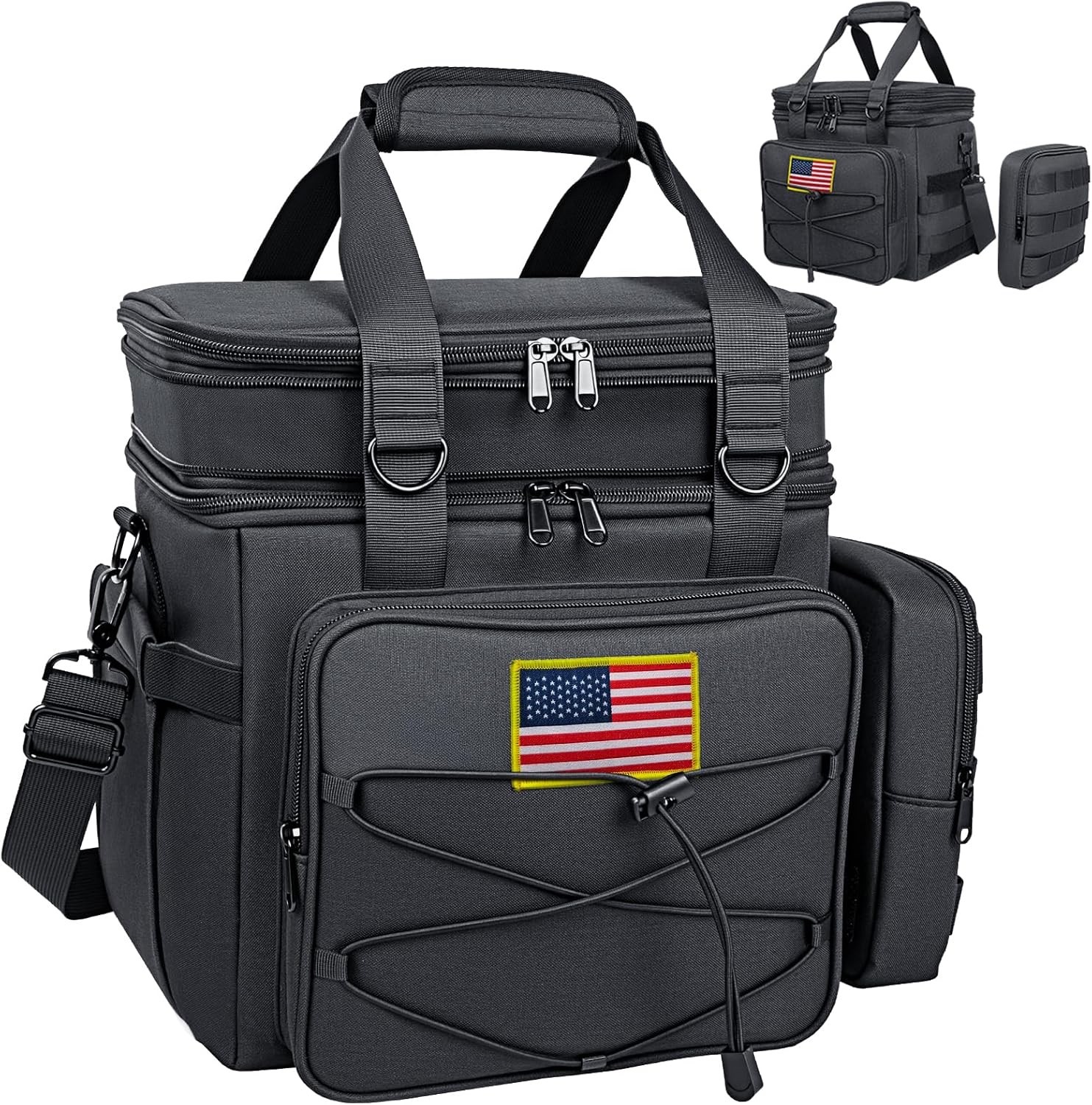 For Men 20l Expandable Double Insulated Cooler Bag With Moll