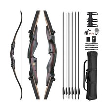 CVLIFE 62" Recurve Bow and Arrow Set for Adults and Hunter,30lb-40lb Right Ha...