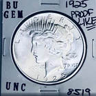 1925 P BU GEM PEACE SILVER DOLLAR UNC MS+++ U.S. MINT RARE COIN 8519