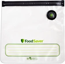 FoodSaver® Reusable Gallon Vacuum Zipper Bags 8 Bags, Clear 