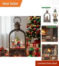 Classic Nutcracker Snow Globe Lantern with Music  6-Hour Timer - Holiday Charm