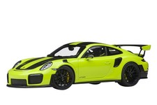AUTOart 1/18 Porsche 911 991.2 GT2 RS Weissach Package Green Black Model Car