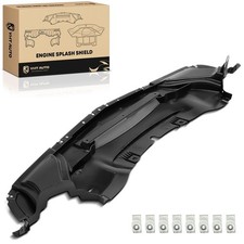 Front Engine Splash Shield for Challenger 2013-23 V6 3.6L V8 5.7L Plastic Black