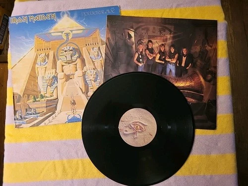 Iron Maiden Powerslave Vinyl Original 1984 SJ-12321 Tested All The Way Through