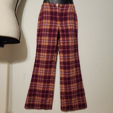 Vintage 70's Bobbie Brooks Bell Bottom Flare Pants 27X29 Hippie Retro Groovy