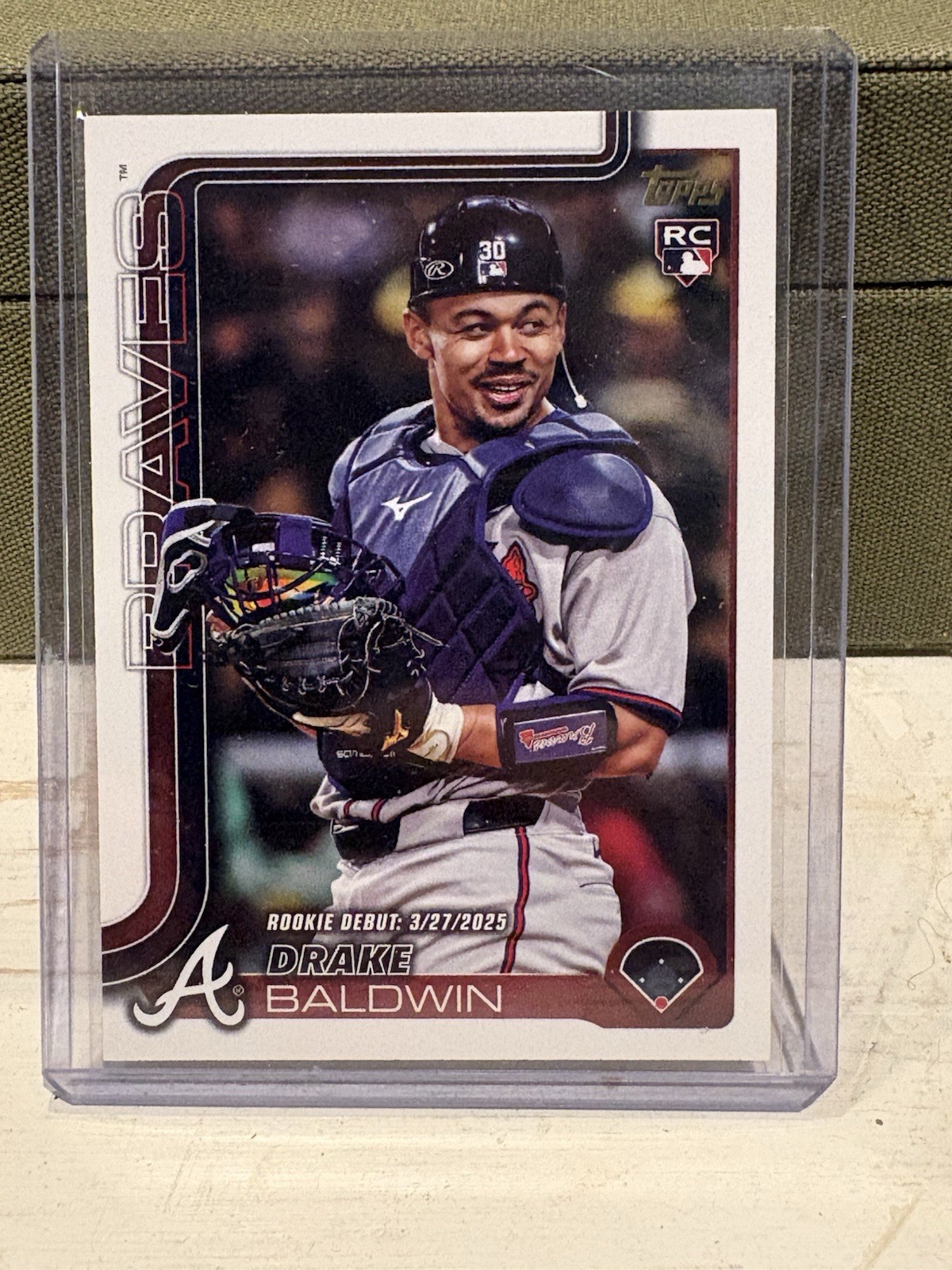 2025 Topps Update Drake Baldwin US113 Golden Mirror Image Variation SSP RC