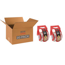 Moving Boxes 18"L X 14"W X 12"H 20-Pack  Packaging Tape 2" X 25Yd 2-Pack -