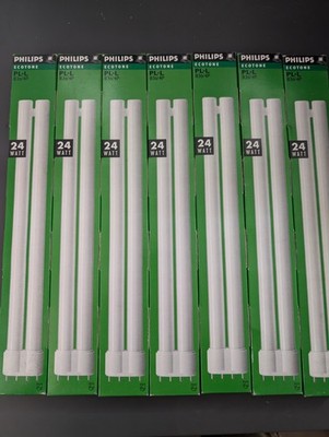 7 x Philips Ecotone PL-L 24W-840 4pin kaltweiss 2g11 Sockel